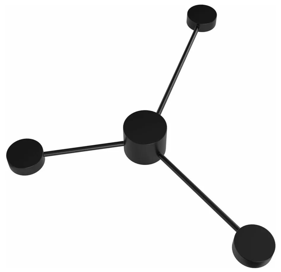 LED Nástenné svietidlo JOY 3xGX53/6W/230V čierna