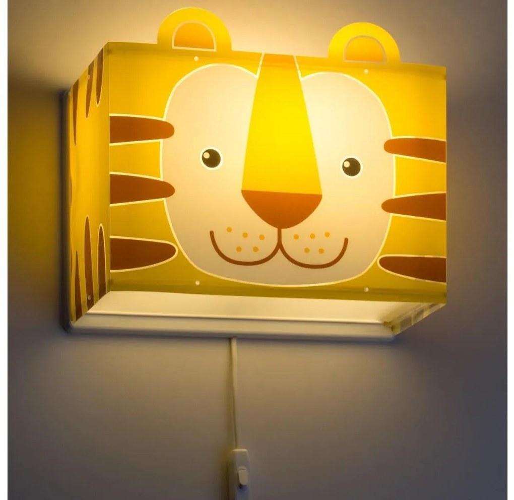 Dalber 64568 - Detské nástenné svietidlo LITTLE TIGER 1xE27/60W/230V PI423