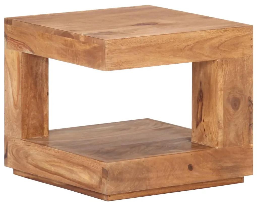 vidaXL Konferenčný stolík 45x45x40 cm masívne sheeshamové drevo