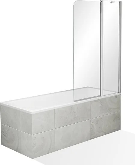 Roltechnik Outlet Dvojdielna otvárateľná vaňová zastena OBV2 ROTH-Variant: šírka: 120 cm, výška: 140 cm - (OBV2_120 - 4000740), ROTH-Profily: profily…