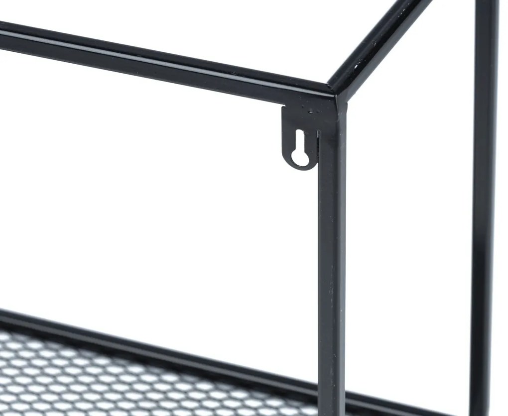 Závesná polica LOFT 50 cm čierna