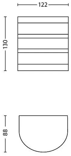 Philips 17314/47/16 - LED vonkajšie osvetlenie CALGARY 1xLED/3W/230V IP44