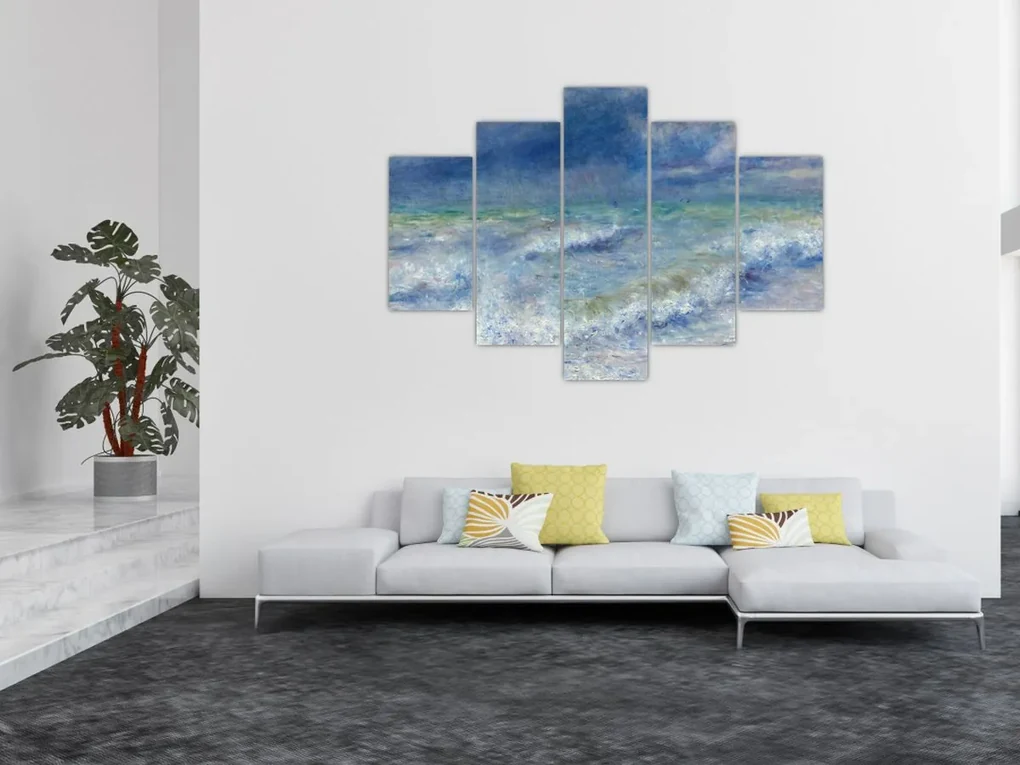 Obraz - Pierre-Auguste Renoir, Seascape, reprodukcia (150x105 cm)