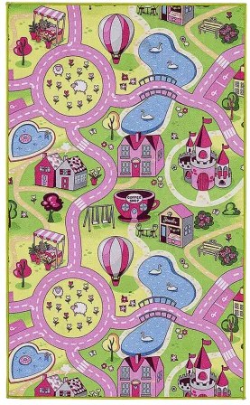 Koberce Breno Kusový koberec SWEET TOWN 26, ružová, viacfarebná,100 x 165 cm