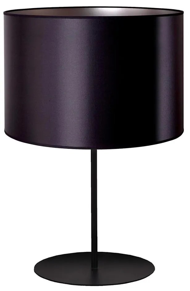 Duolla Duolla - Stolná lampa CANNES 1xE14/15W/230V pr. 20 cm čierna/strieborná DU603058