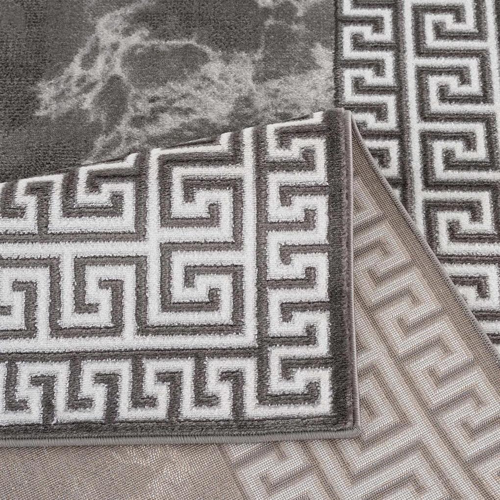 Dekorstudio Moderný koberec CHIC 502 - antracitový Rozmer koberca: 80x150cm