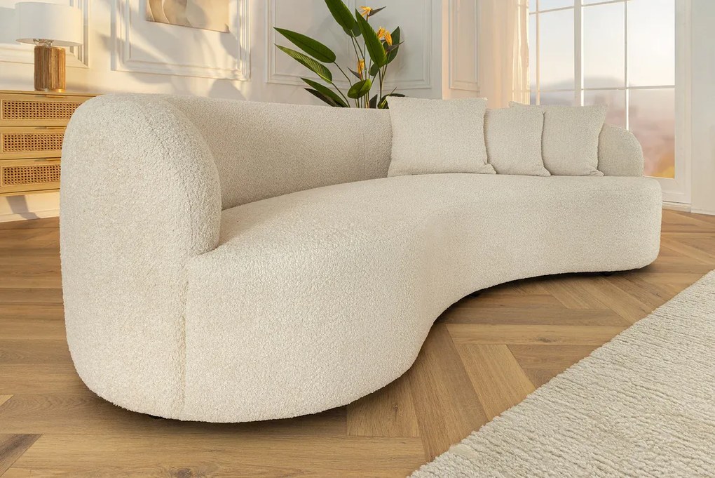 Pohovka ATELIER 230 cm bouclé béžová