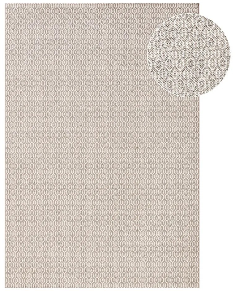 Sivý vonkajší koberec NORTHRUGS Coin, 140 x 200 cm