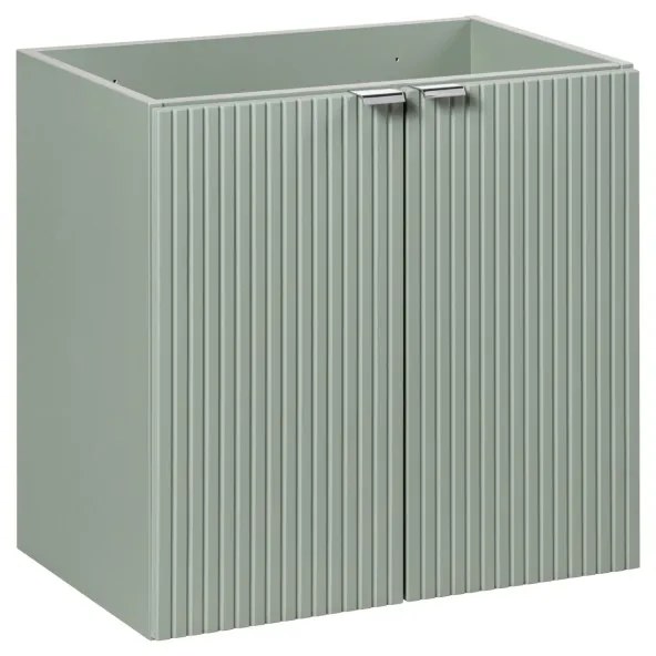 Kúpeľňová zostava Casad Nature Magic s doskou, umývadlom, skrinkami a zrkadlom 60 cm čierna