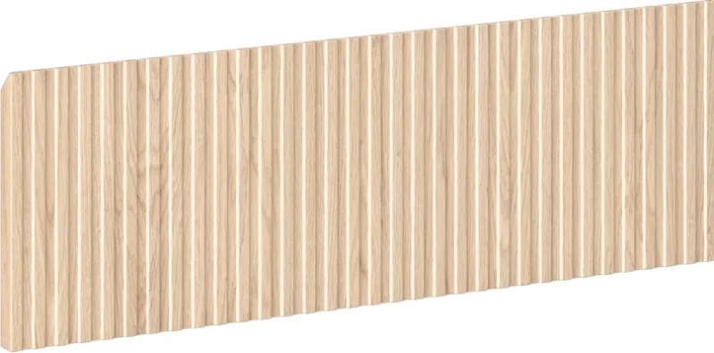 Mexen Mexen, Rýhované čelo pre korpus kúpeľňovej skrinky 60 x 20 cm, dub, 91A20-0600-235-1-81