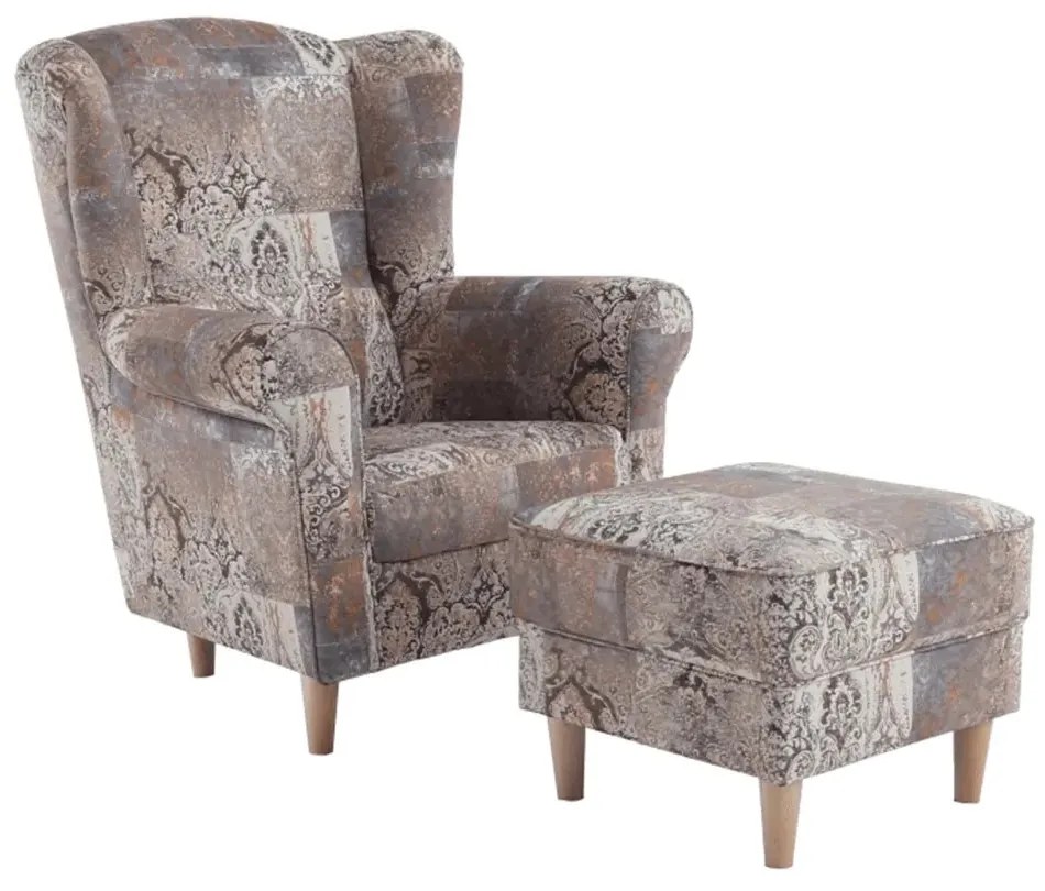 Kreslo s taburetom ASTRID Tempo Kondela