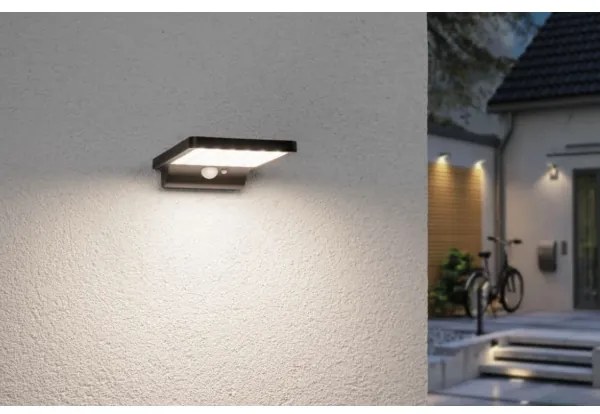 Paulmann 95393-LED/4W IP44 Stmievateľné solárne svietidlo so senzorom SOLVEIG 3,7V