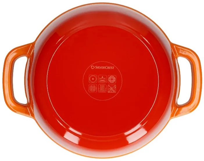 Silvercrest® Liatinový hrniec, 2,8 l (oranžová) (100393108)