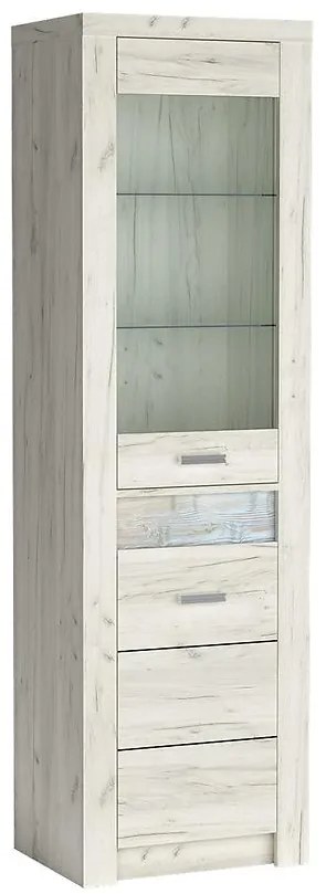 Vitrína Indianapolis 2D I4 kraft biela
