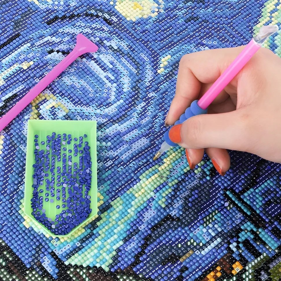 HUR DIAMANTOVÉ VYŠÍVACÍ DOPLŇKY V KRABICI DIAMANTOVÉ MALOVÁNÍ V KUFŘÍKU 85EL