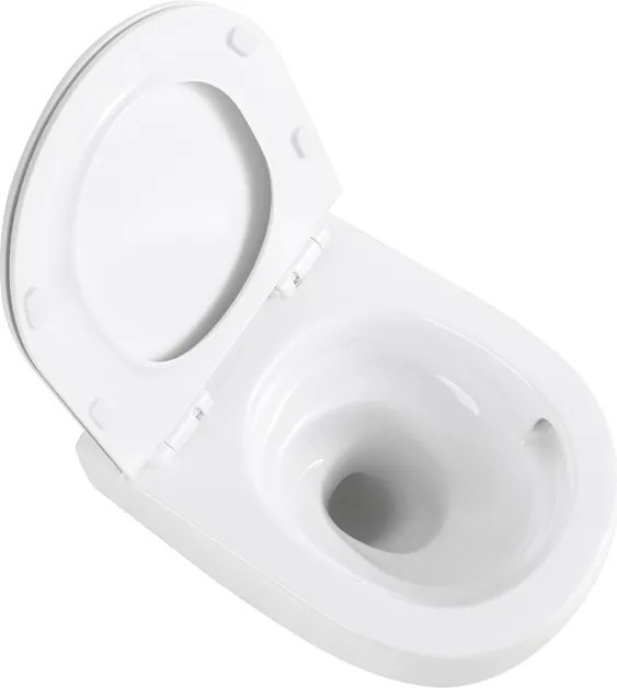 BPS-koupelny Závesná WC misa so SoftClose sedadlom HYD-6775, biela