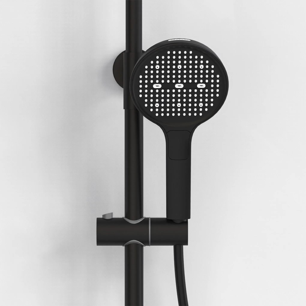 Rea Farel, sprchový set s vaňovým výtokom, čierna matná, REA-P0354