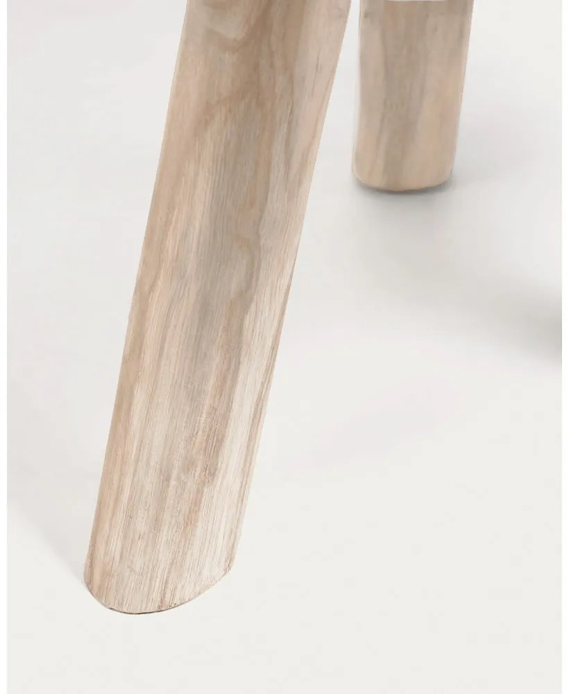 Okrúhly konferenčný stolík z tíkového dreva v prírodnej farbe ø 55 cm Glenda – Kave Home