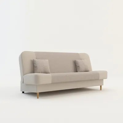 Béžová menčestrová pohovka LUPPO