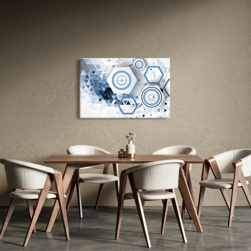 Obraz - Geometrická abstrakcia (90x60 cm)