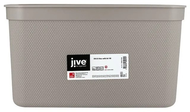 Plastový úložný box s vekom Deco - Rotho