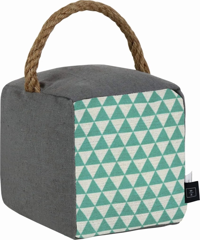 Textilná dverná zarážka 16x14 cm mätová