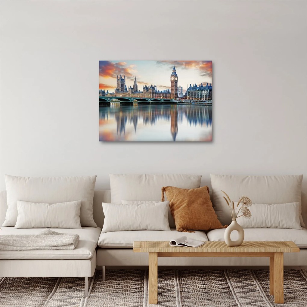 Obraz - Londýnske Houses of Parliament (70x50 cm)