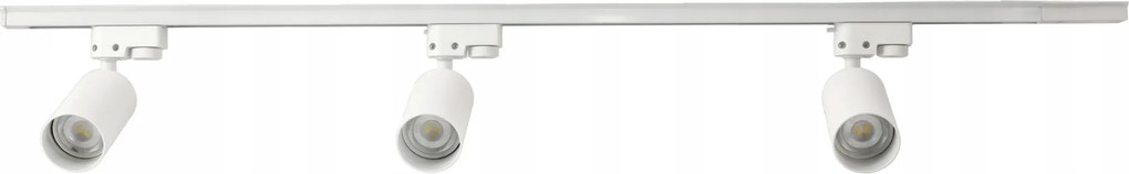 LED koľajnica 1m + 3x GU10 bodové žiarovky - sada