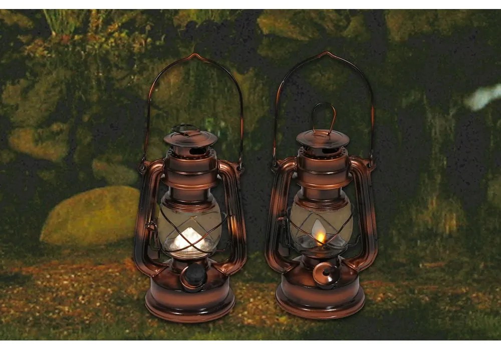 LED lampáš v bronzovej farbe (výška 19 cm) – Hilight