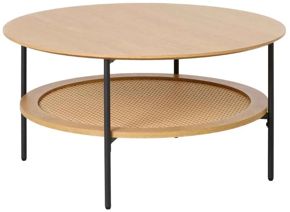 Dizajnový konferenčný stolík Lakshmana 80 cm prírodný dub