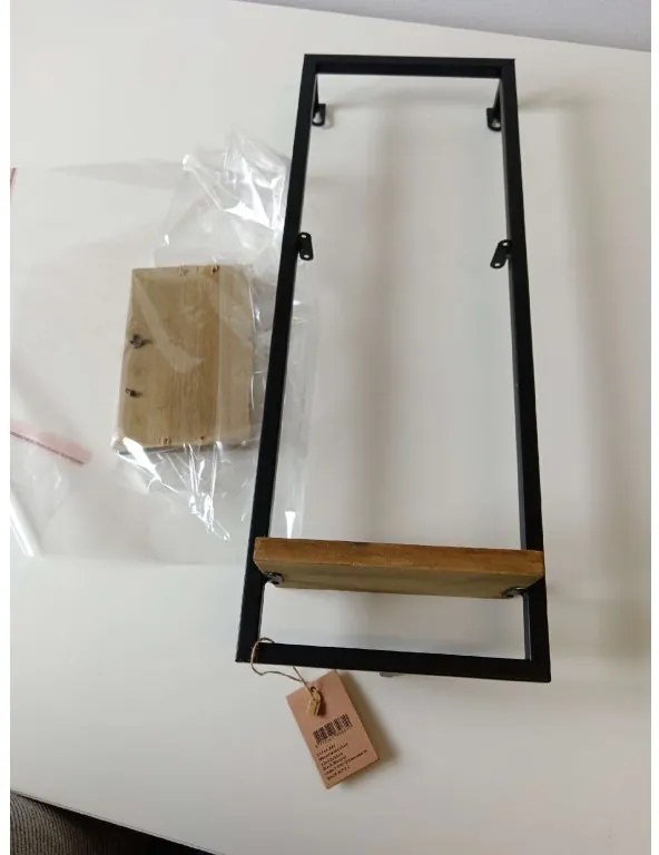 AKCIA Kovová nástenná polica TANDOR 20x55 cm II. akosť