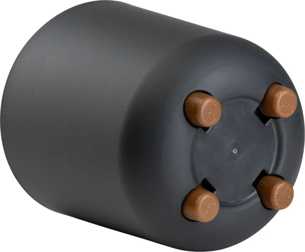 PLASTOVÝ KVETINÁČ TERRA 24X27,5 CM ANTRACITOVÁ