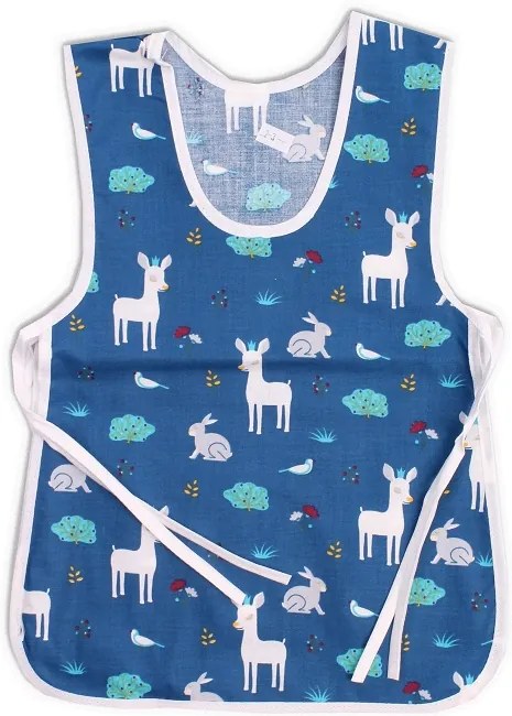 Detská zástera s bočným viazaním bavlnená Veľkosť: 6 - 7 rokov