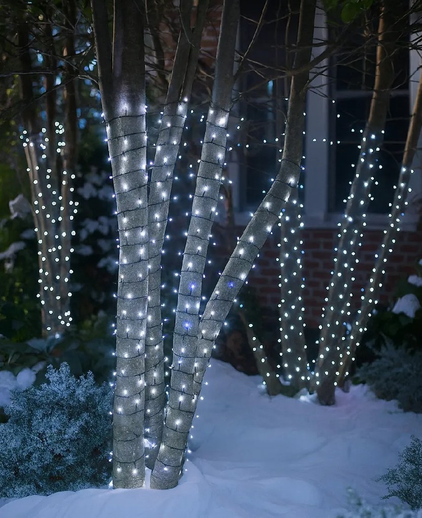 Vianočné svetielka vonkajšie FLASH studená biela 500 LED