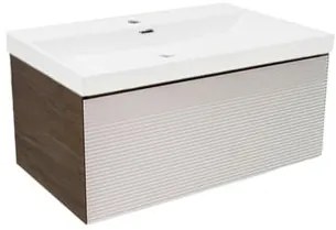 Kúpeľňová skrinka s umývadlom Naturel Monza 79x30x45 cm orech mat MONZA80WNU4