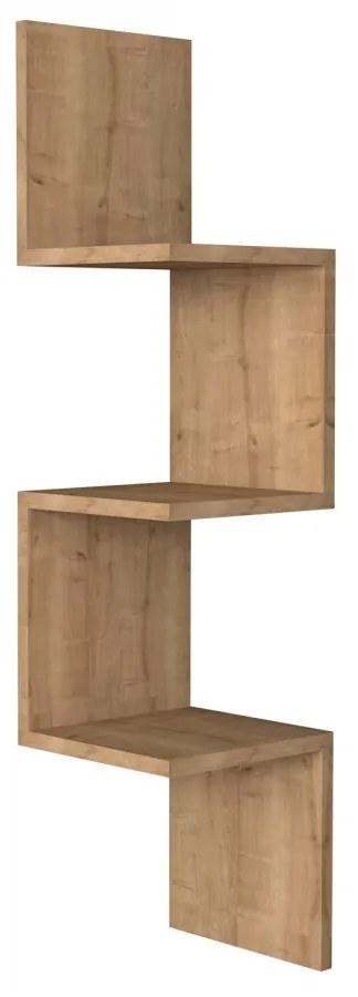 Nástenná rohová polica Zik safír