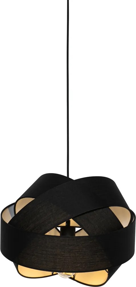 Moderné závesné svietidlo čierne - Cloth
