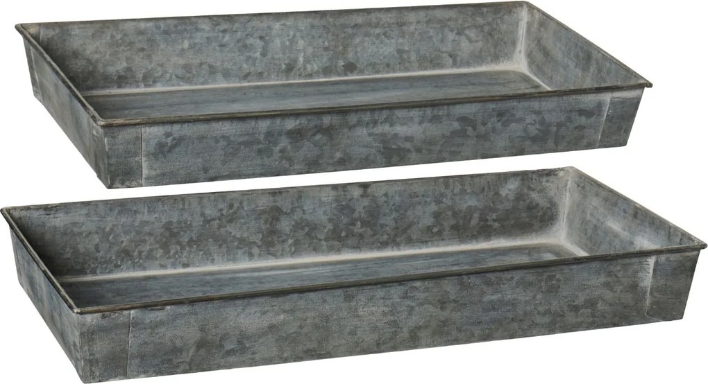 Ib Laursen Kovová tácka Urban Garden Oblong Menšia