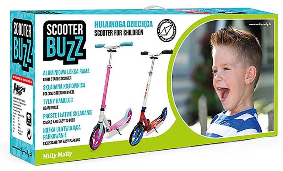 Detská kolobežka Milly Mally BUZZ Scooter black