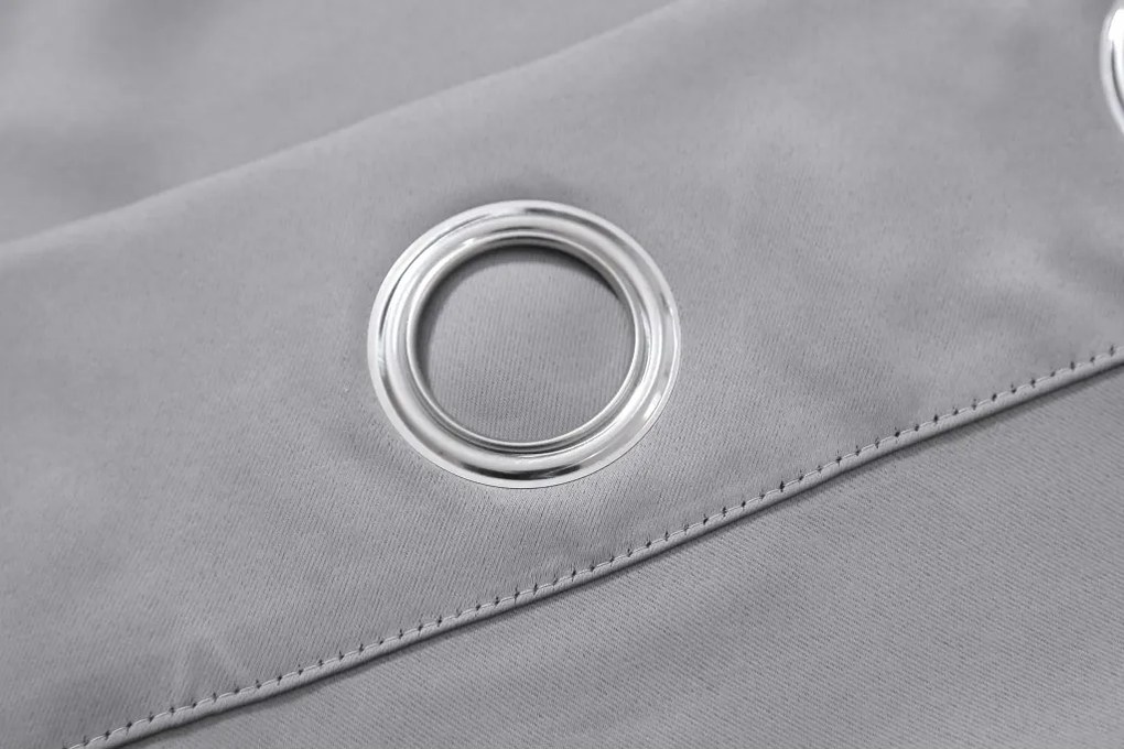 2x Svetlosivý záves OXFORD 140x250 cm