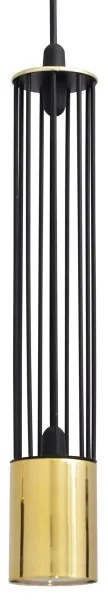 LED Luster na lanku BARS 3xGU10/4,8W/230V čierna/zlatá