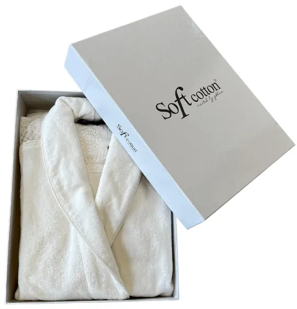 Soft Cotton Dámsky elegantný župan QUEEN v darčekovom balení