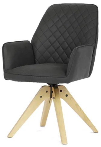 Jedálenská stolička Autronic 59x88 cm čierna látka HC-539 BK3