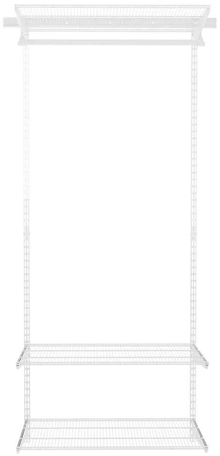 Nástenný regál do šatníka 200x80x40 cm TOPTRACK