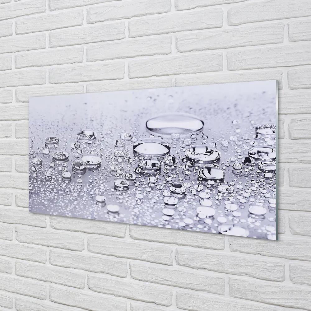 Obraz plexi Vodné kvapky makro 125x50 cm