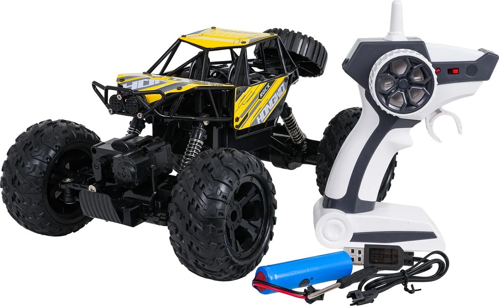Ramiz RC crawler ROCK na diaľkové ovládanie 1:14, žltý