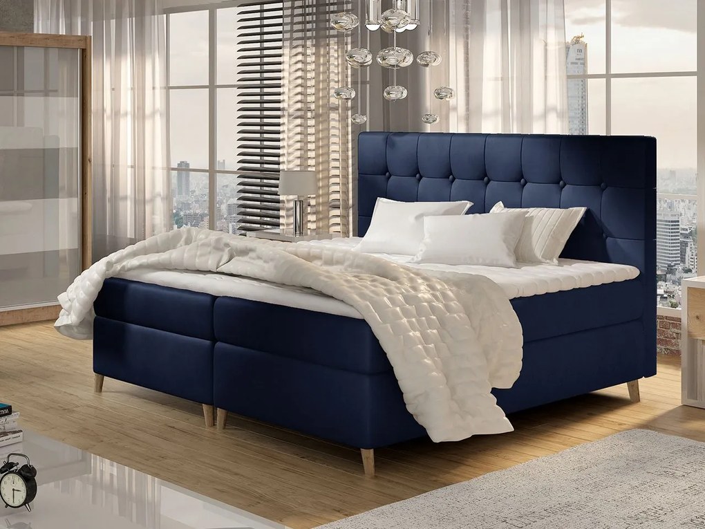 Kontinentálna posteľ Crete, Rozmer postele: 140x200, Dostupné poťahy: Magic Velvet 2257