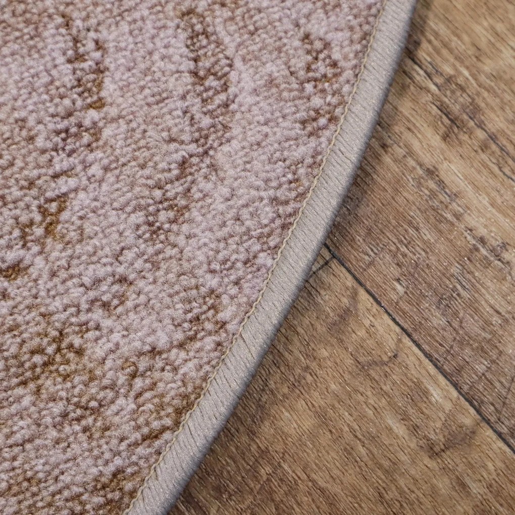 Kusový koberec Scroll béžový kruh, 400x400 (priemer) kruh, béžová, obývacia izba, AladinWorld Expres