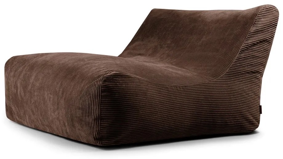 Tmavohnedý menčestrový sedací vak Sofa Lounge – SLOWDOWN
