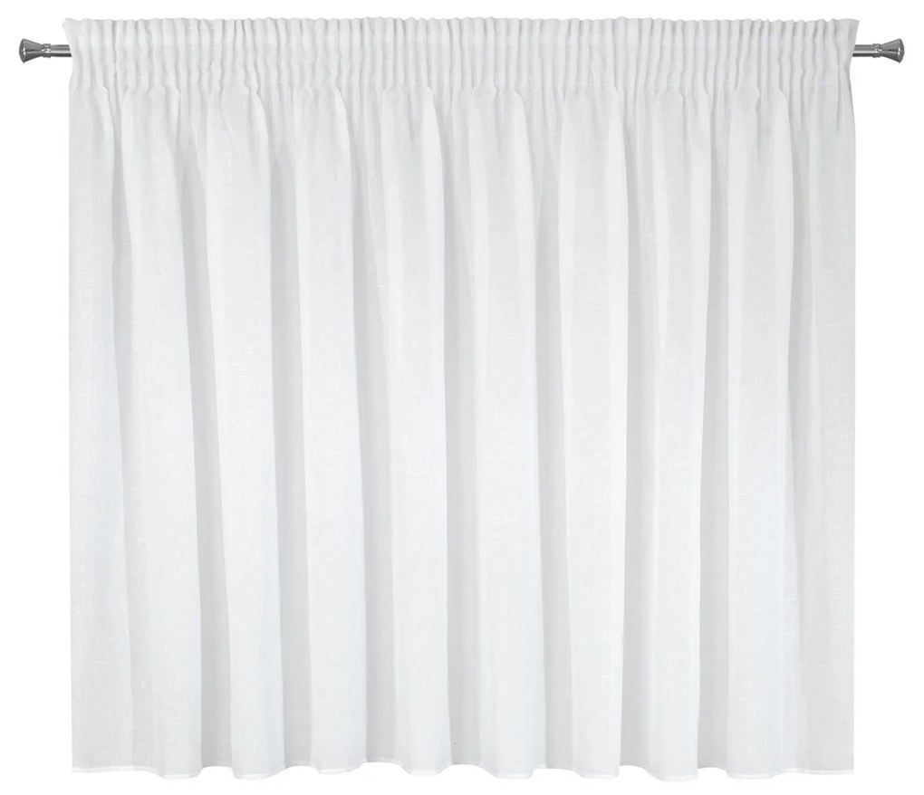 ZÁCLONA NA PÁSKE VIOLA 300X145 CM BIELA